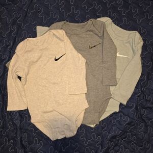 Nike Kids Long Sleeve Bodysuit Trio
